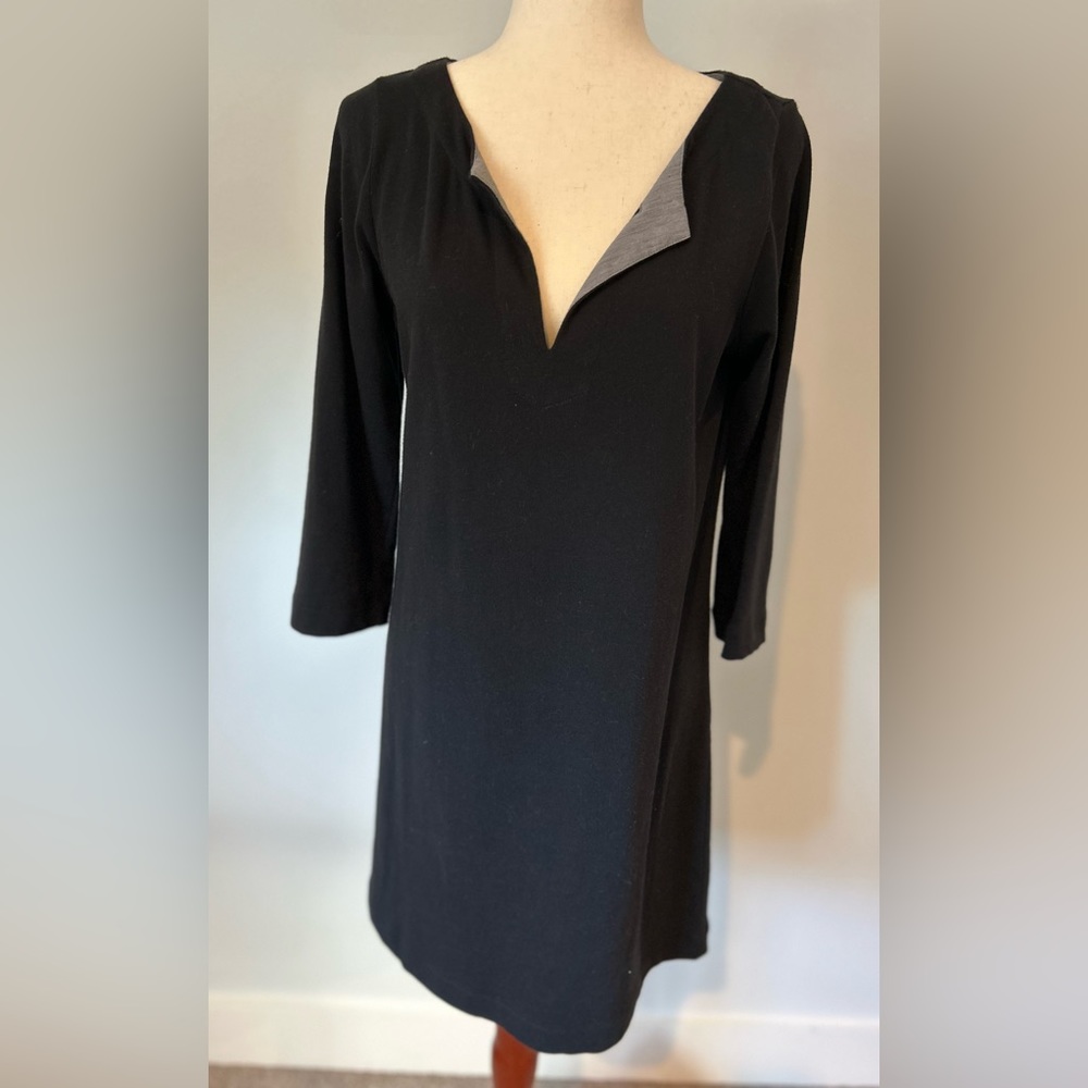 J.Crew Black V-Neck Dress